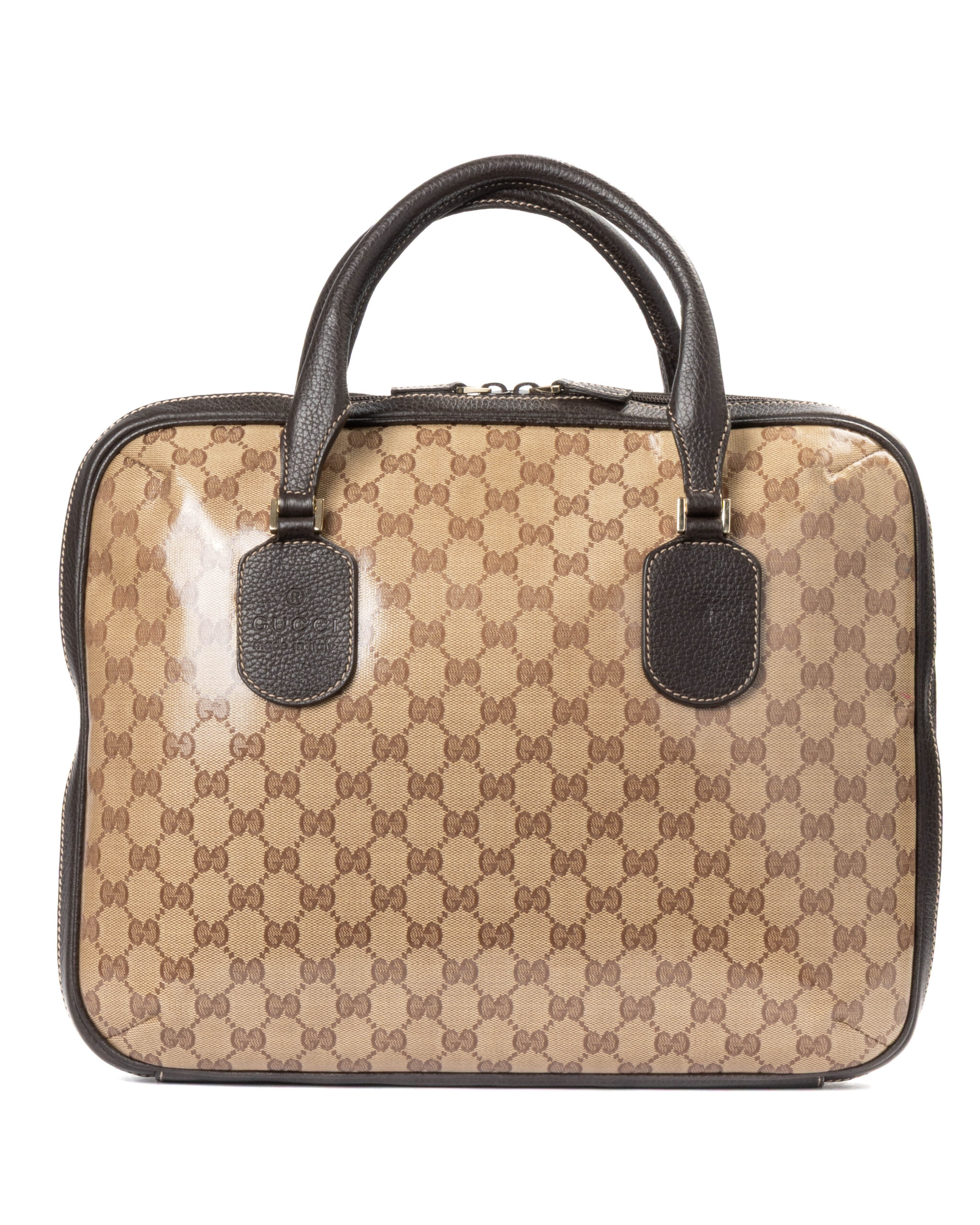 Gucci Portadocumenti Medium GG Crystal Marrone