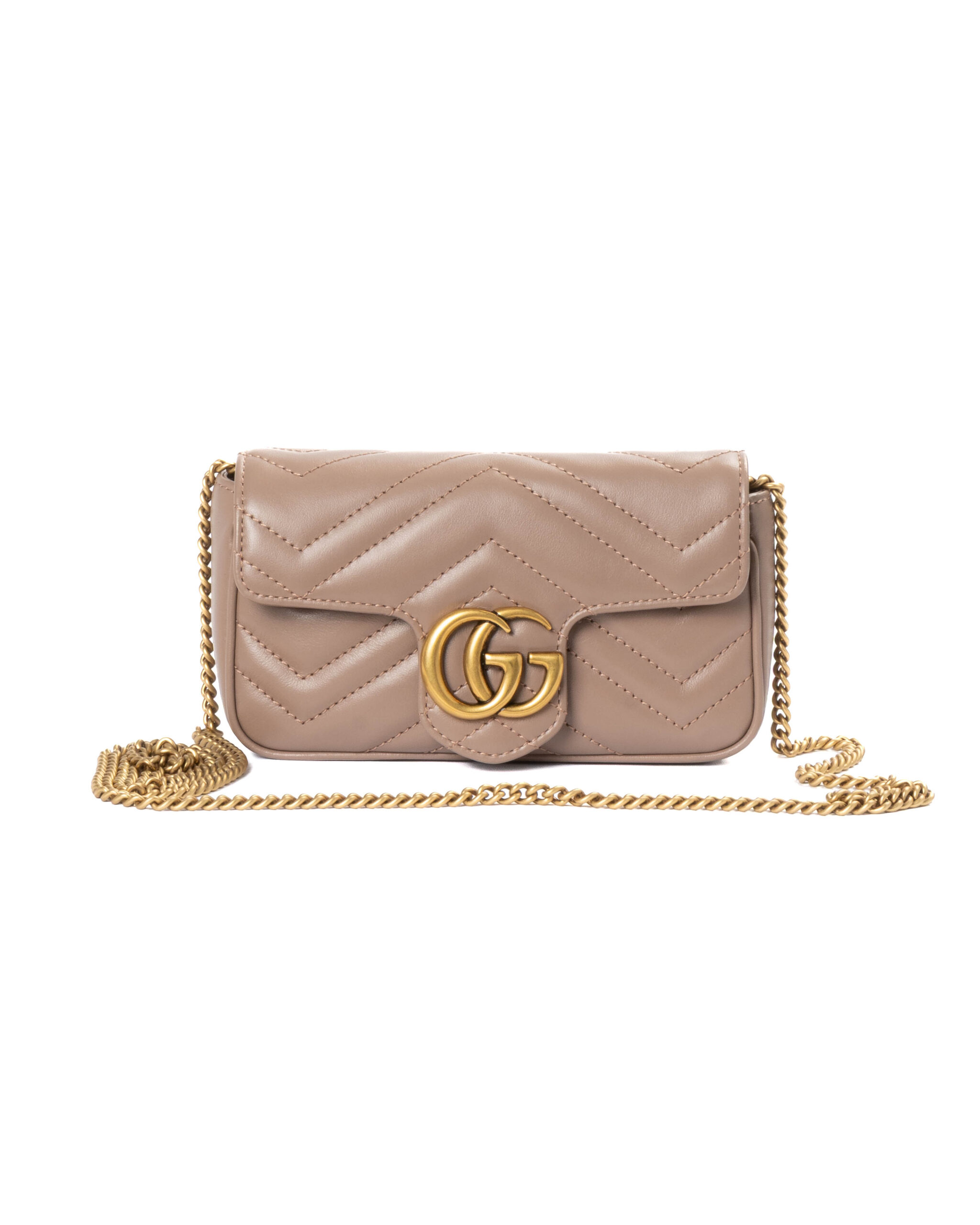 Gucci Mini Marmont 16 Matelassè Cipria