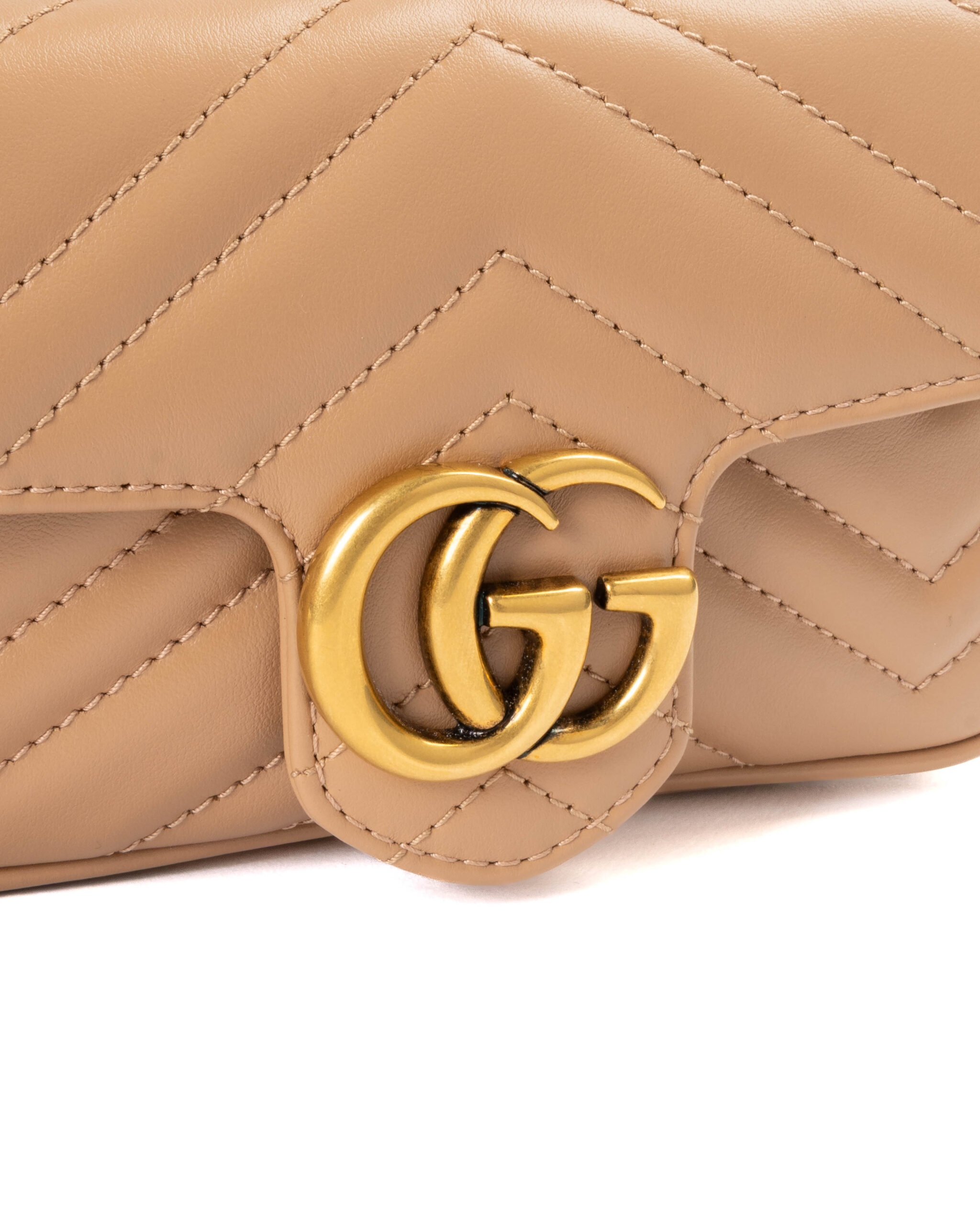 Alternative view of Gucci Mini Marmont 16 Matelassè Beige