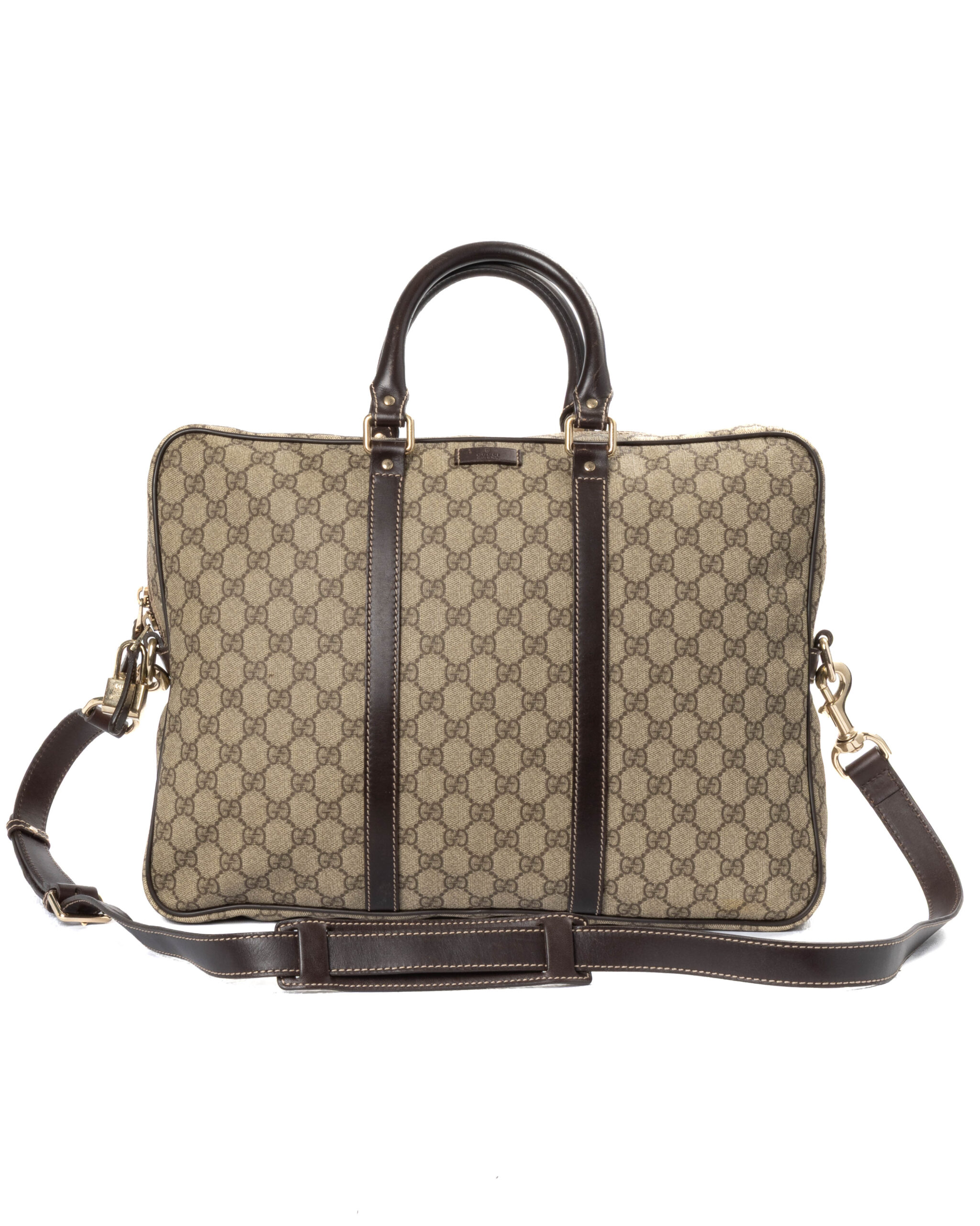 Gucci Portadocumenti Medium GG Supreme Marrone