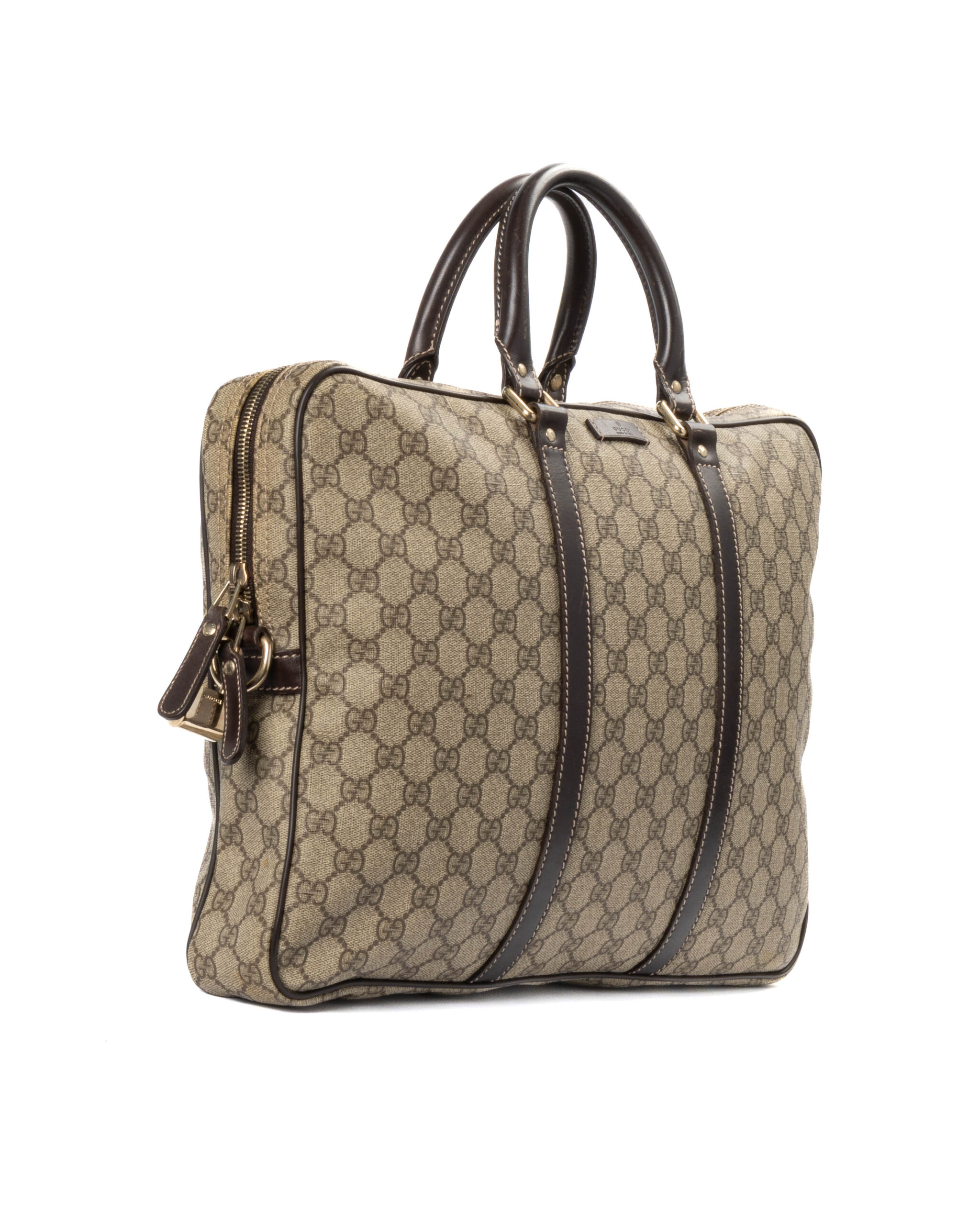 Alternative view of Gucci Portadocumenti Medium GG Supreme Marrone