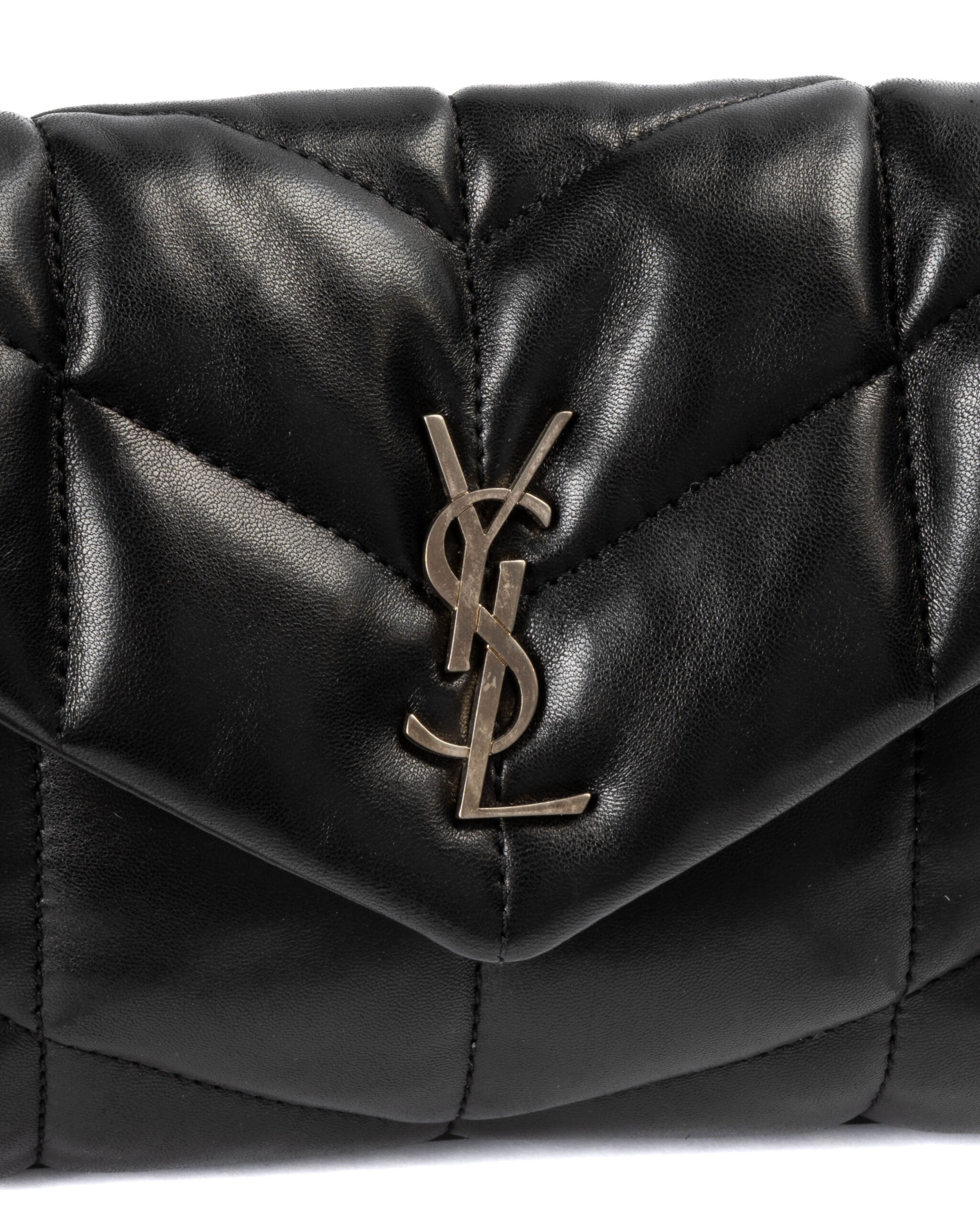 Alternative view of Saint Laurent Puffer Lou Toy Trapuntata Nera