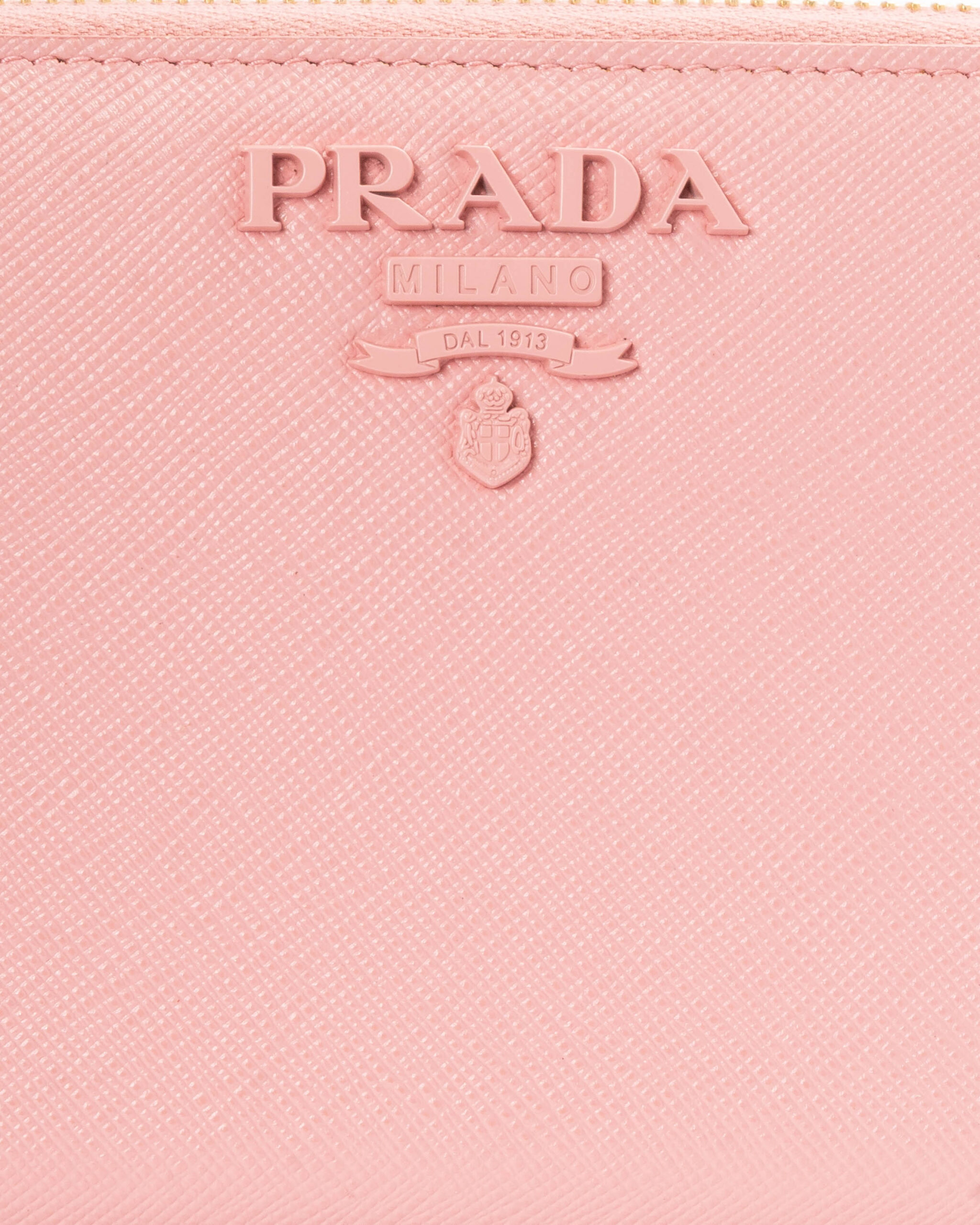 Alternative view of Prada Portafoglio Zip Saffiano Rosa