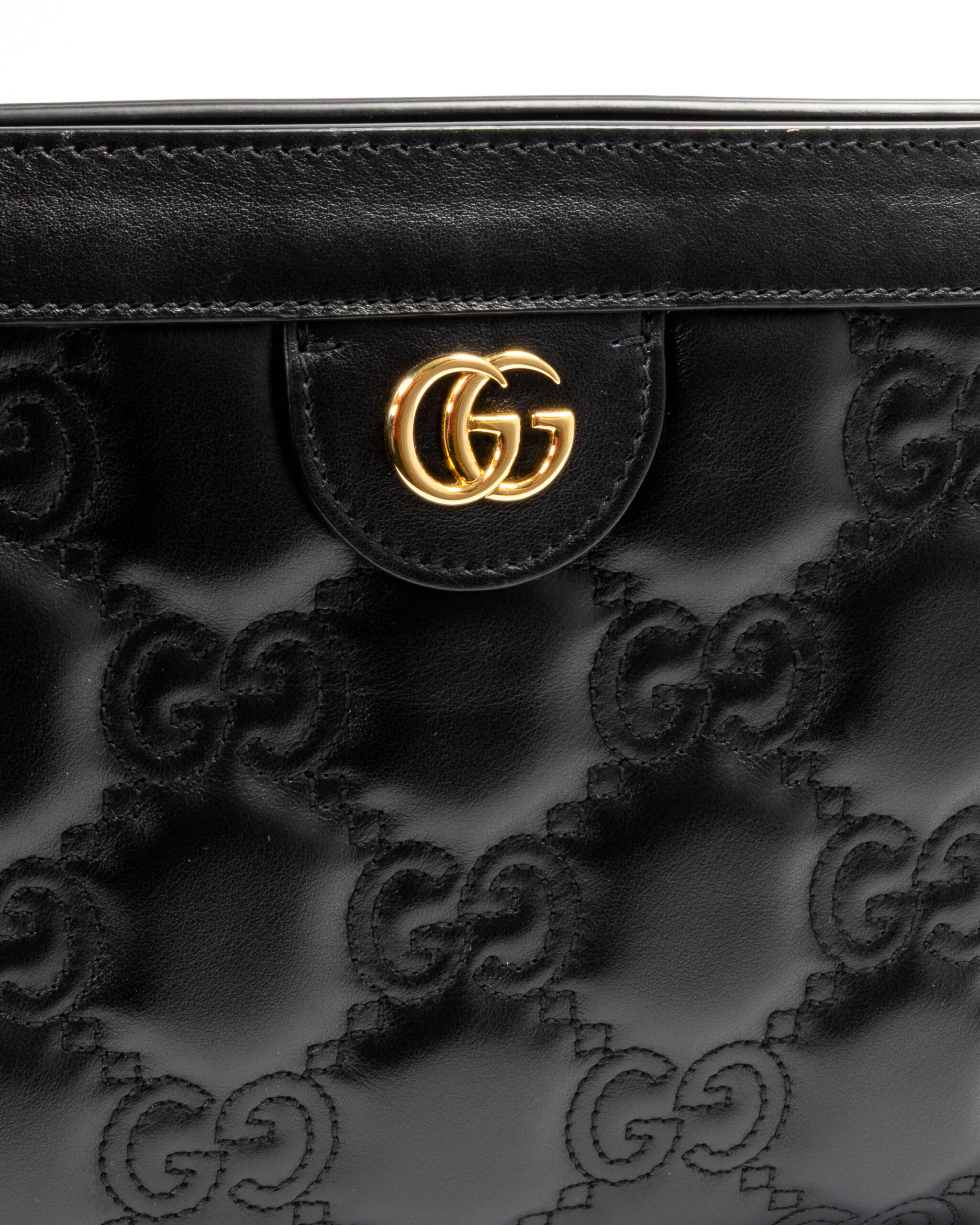 Alternative view of Gucci Pochette Small GG Matelassè Nera