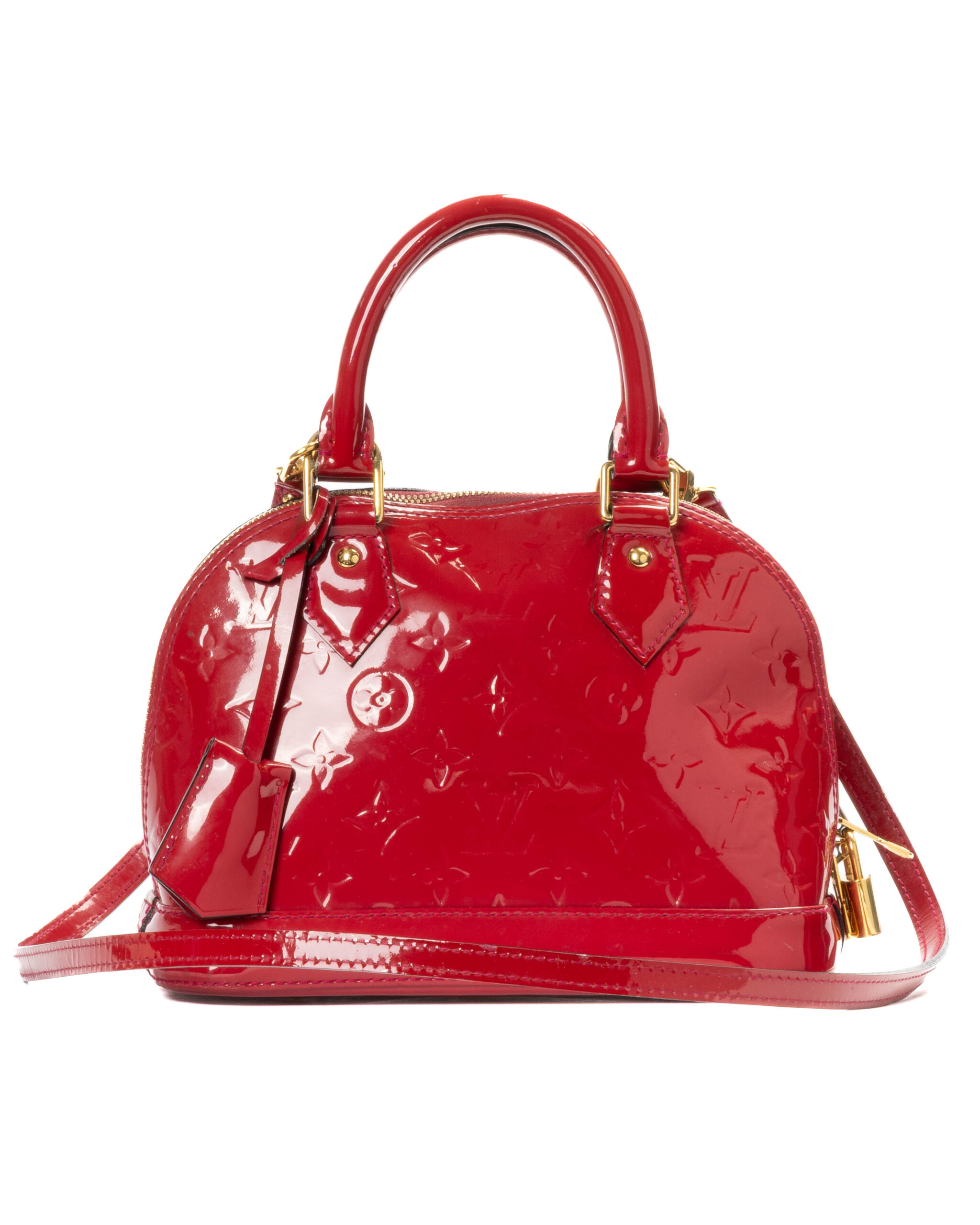Louis Vuitton Alma BB Vernice Fucsia
