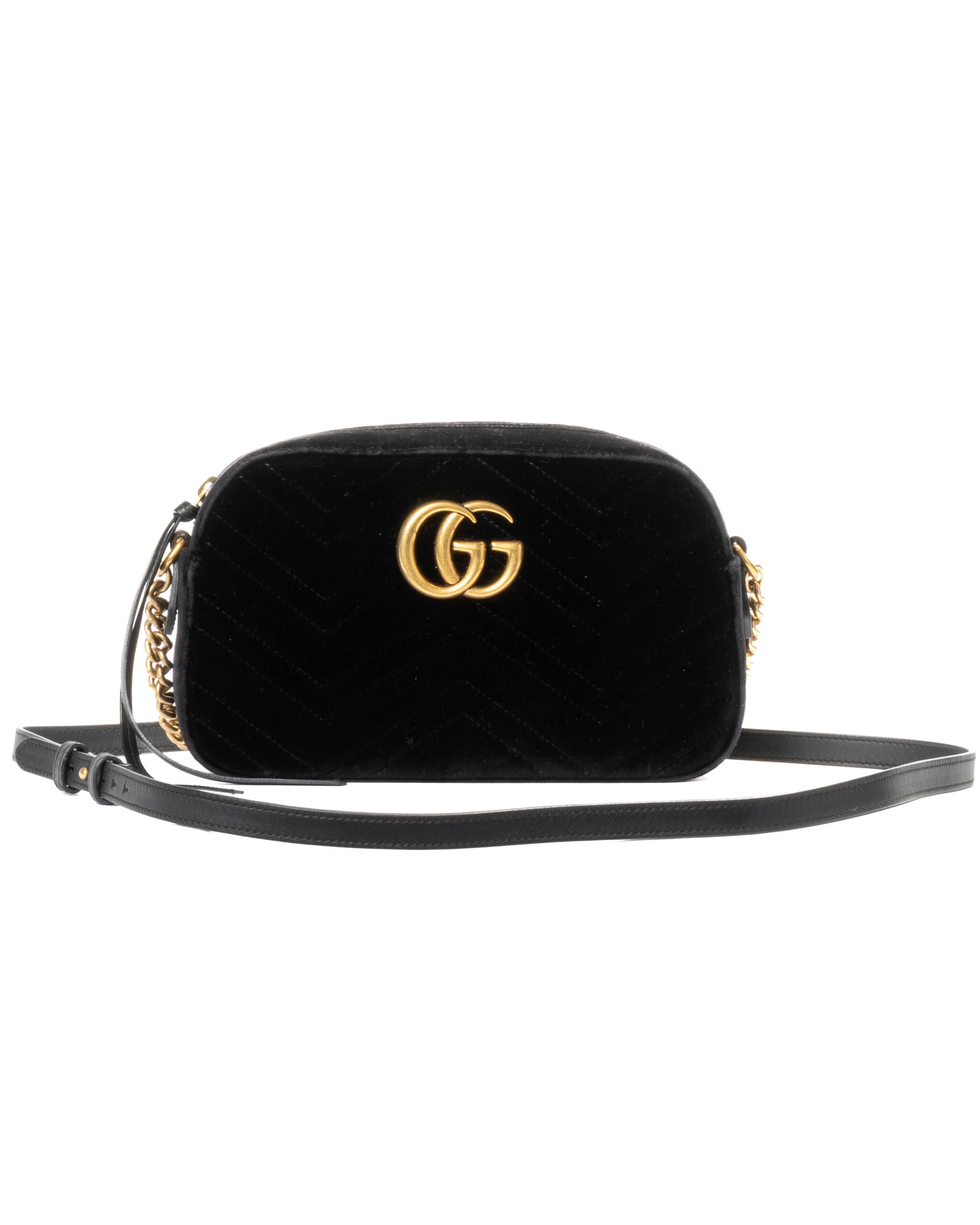 Gucci Camera Bag GG Marmont Velluto Nero