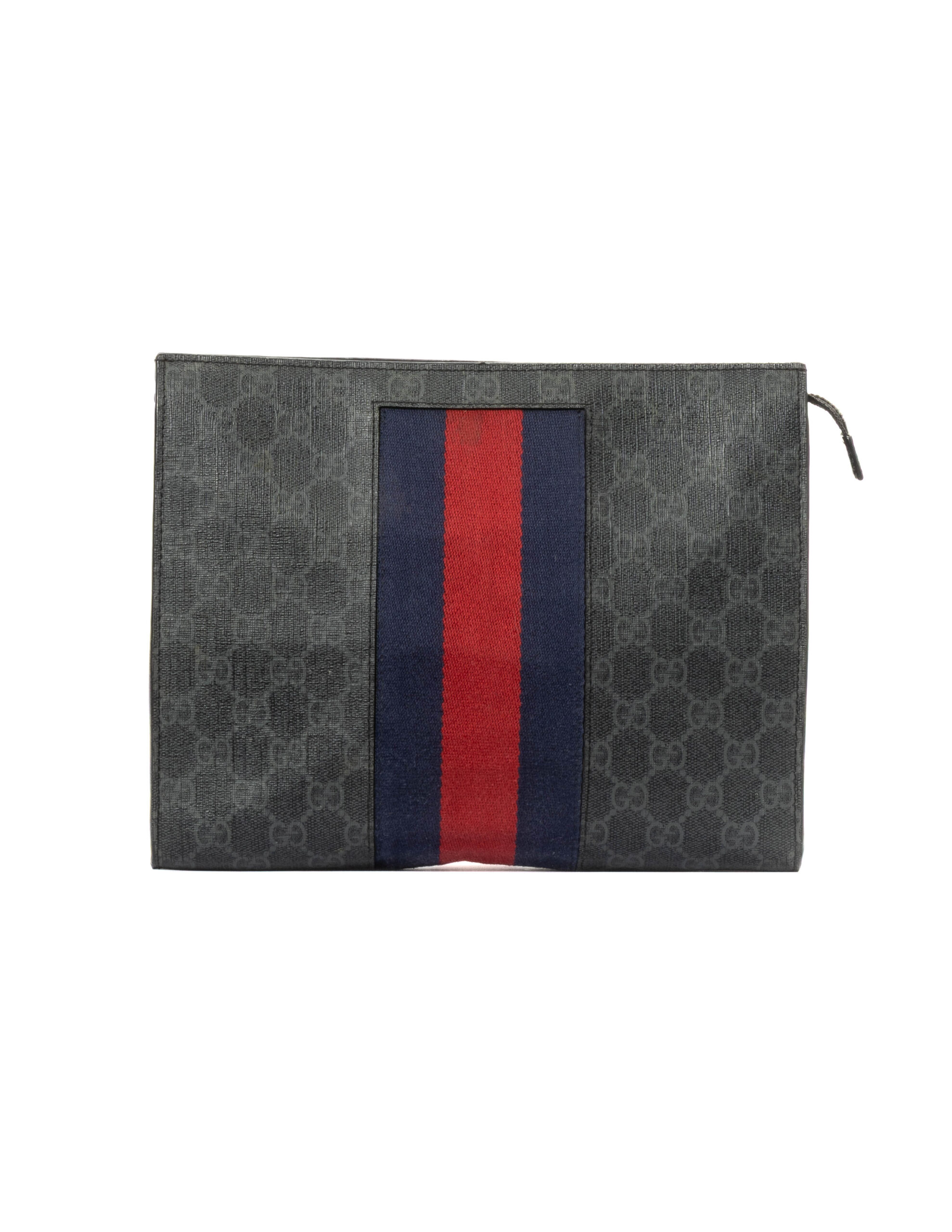 Gucci Pochette Web Small GG Supreme Blu