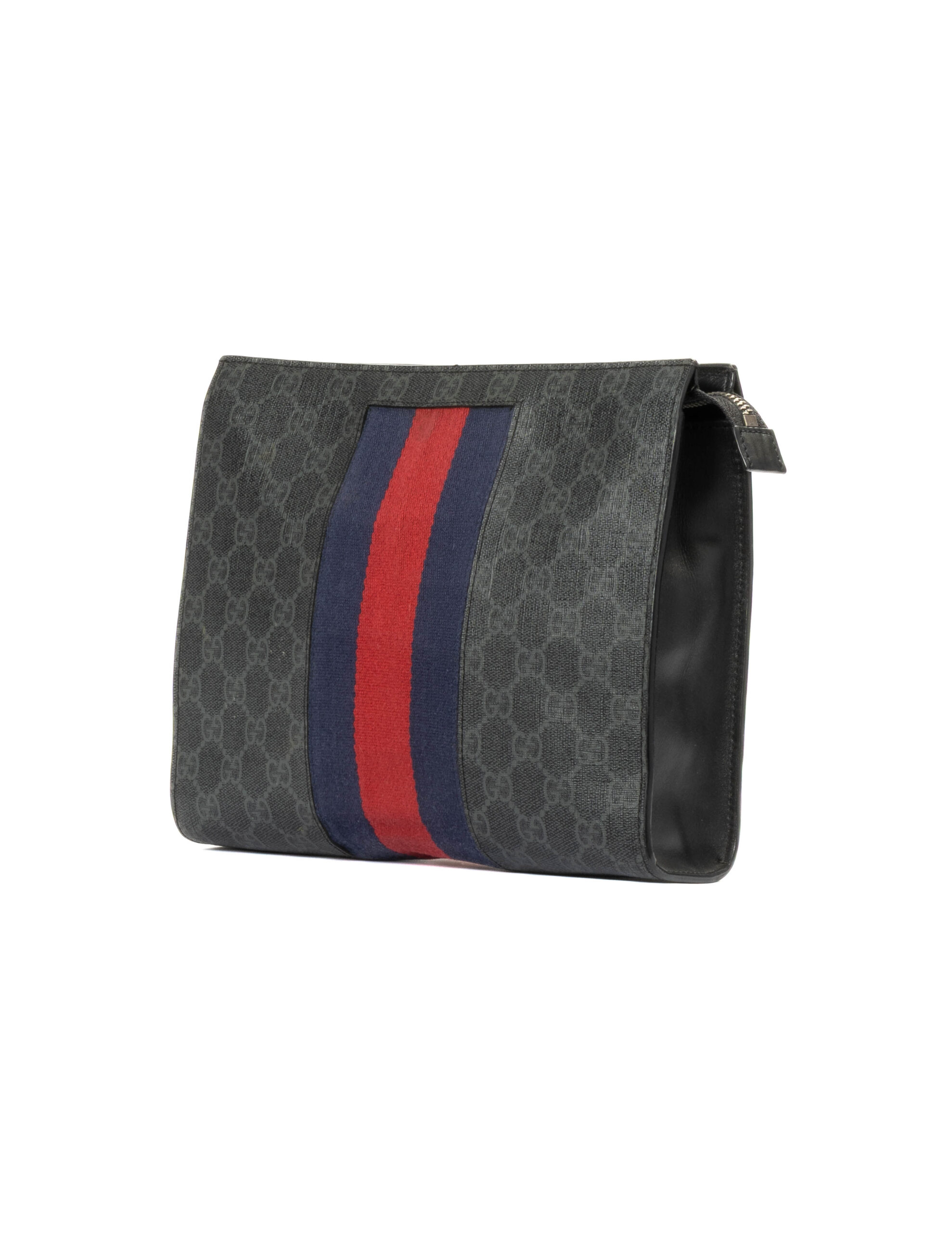 Alternative view of Gucci Pochette Web Small GG Supreme Blu