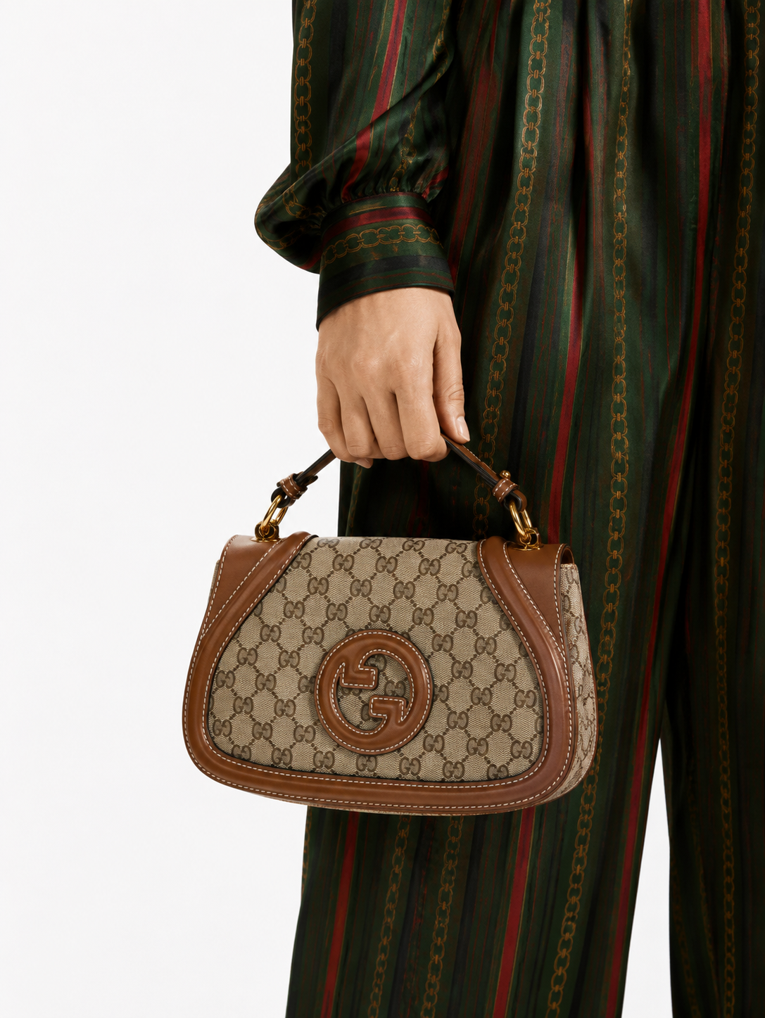 Alternative view of Gucci Blondie Handle Small GG Supreme Marrone