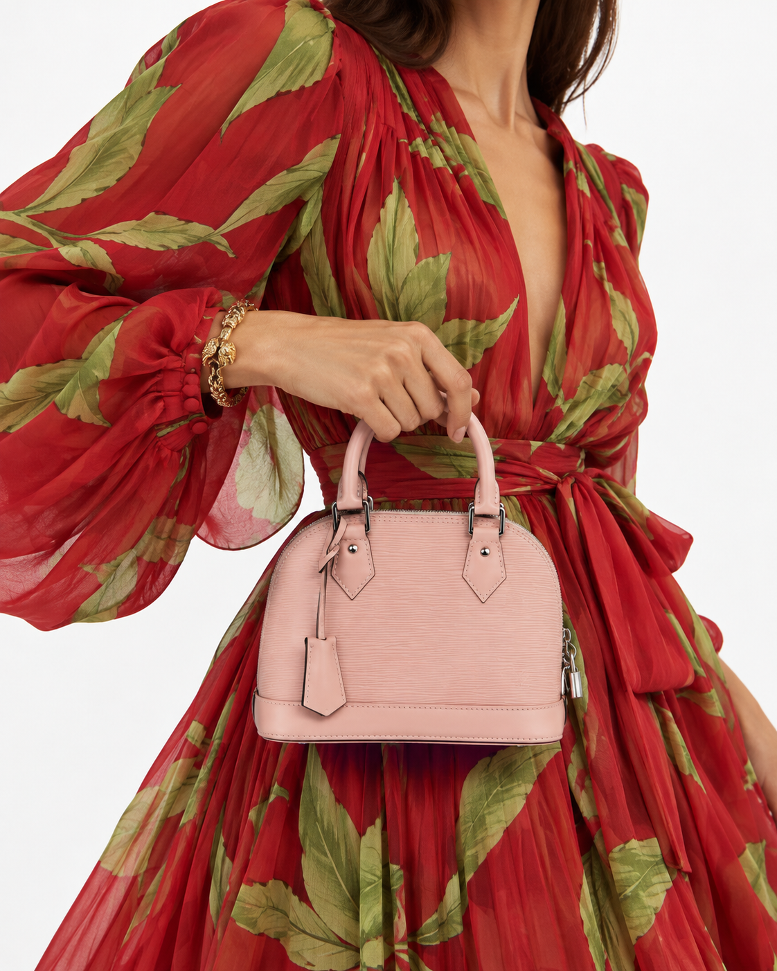Alternative view of Louis Vuitton Alma BB Epi Rosa