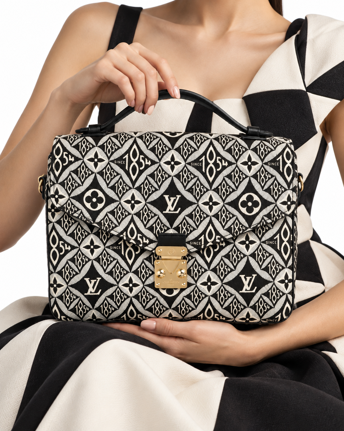 Alternative view of Louis Vuitton Pochette Metis MM Since 1850 Nera