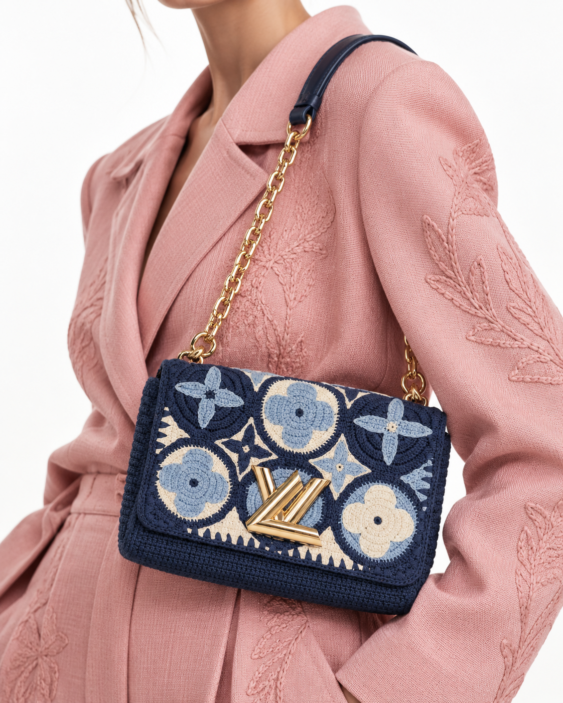 Alternative view of Louis Vuitton Twist MM By The Pool Crochet Blu