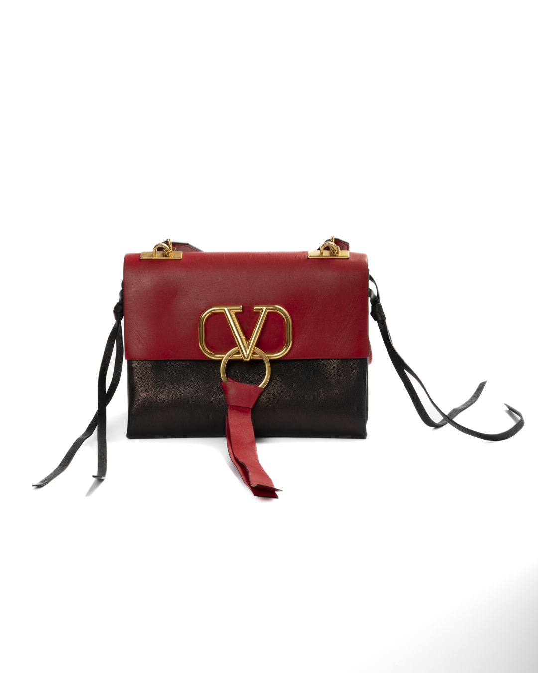 Valentino VRing Small Bicolor Rosso/Nero