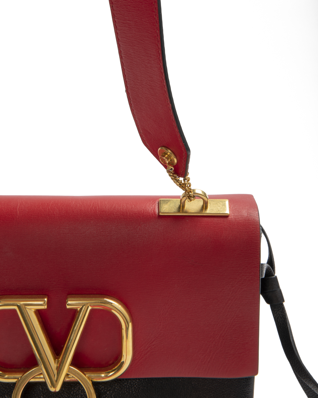 Alternative view of Valentino VRing Small Bicolor Rosso/Nero