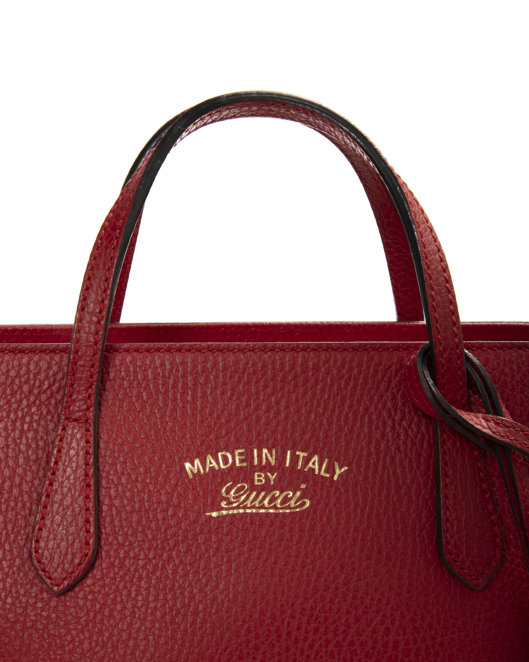 Alternative view of Gucci Tote Swing Small Granulata Rossa