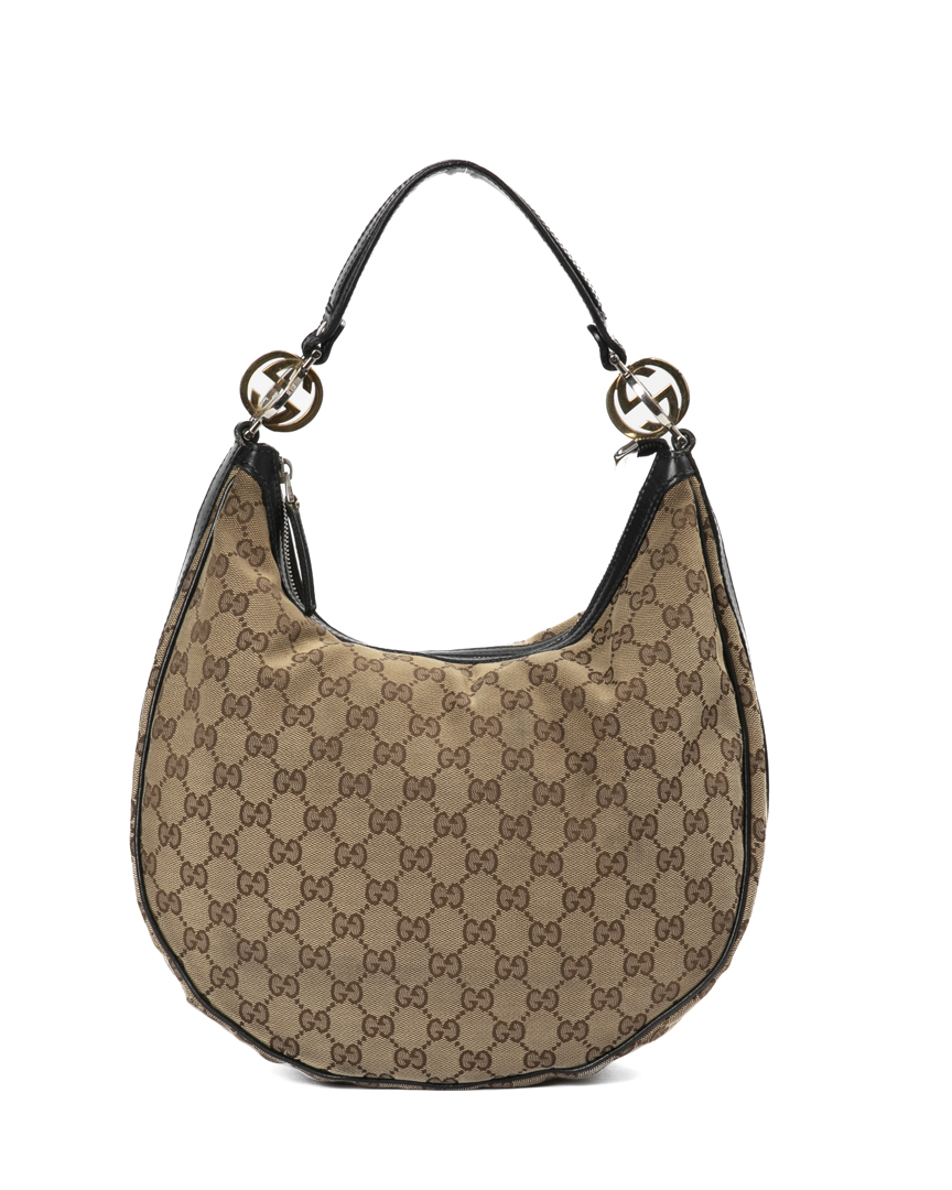 Gucci Twins Hobo Medium GG Supreme Marrone