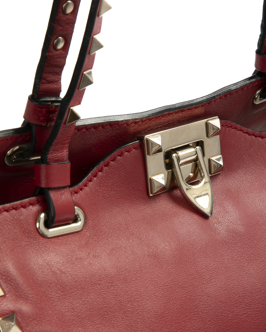 Alternative view of Valentino Shopper Rockstud Small Rossa