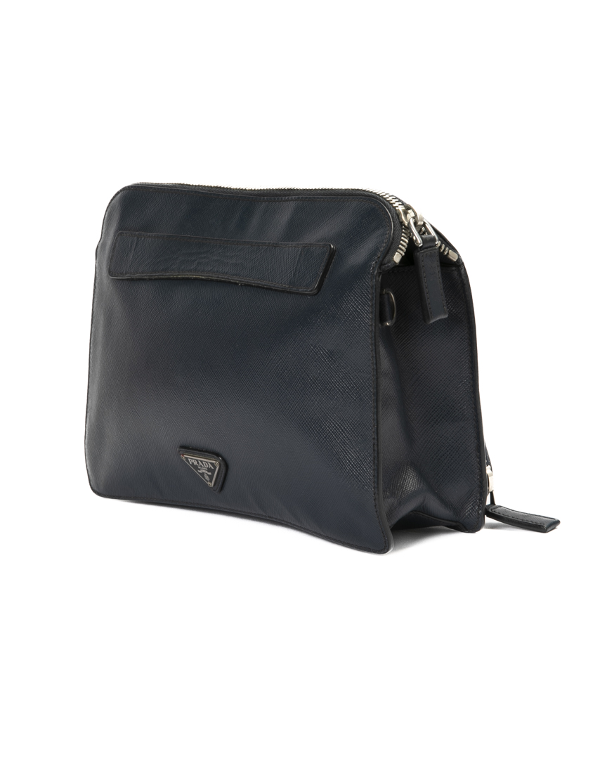Alternative view of Prada Clutch Small Saffiano Blu