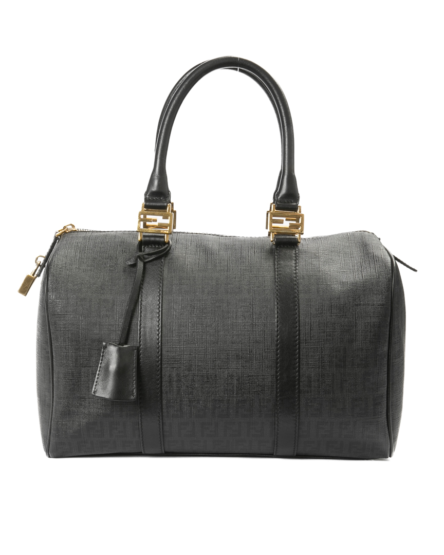 Fendi Boston Medium FF Logomania Nera