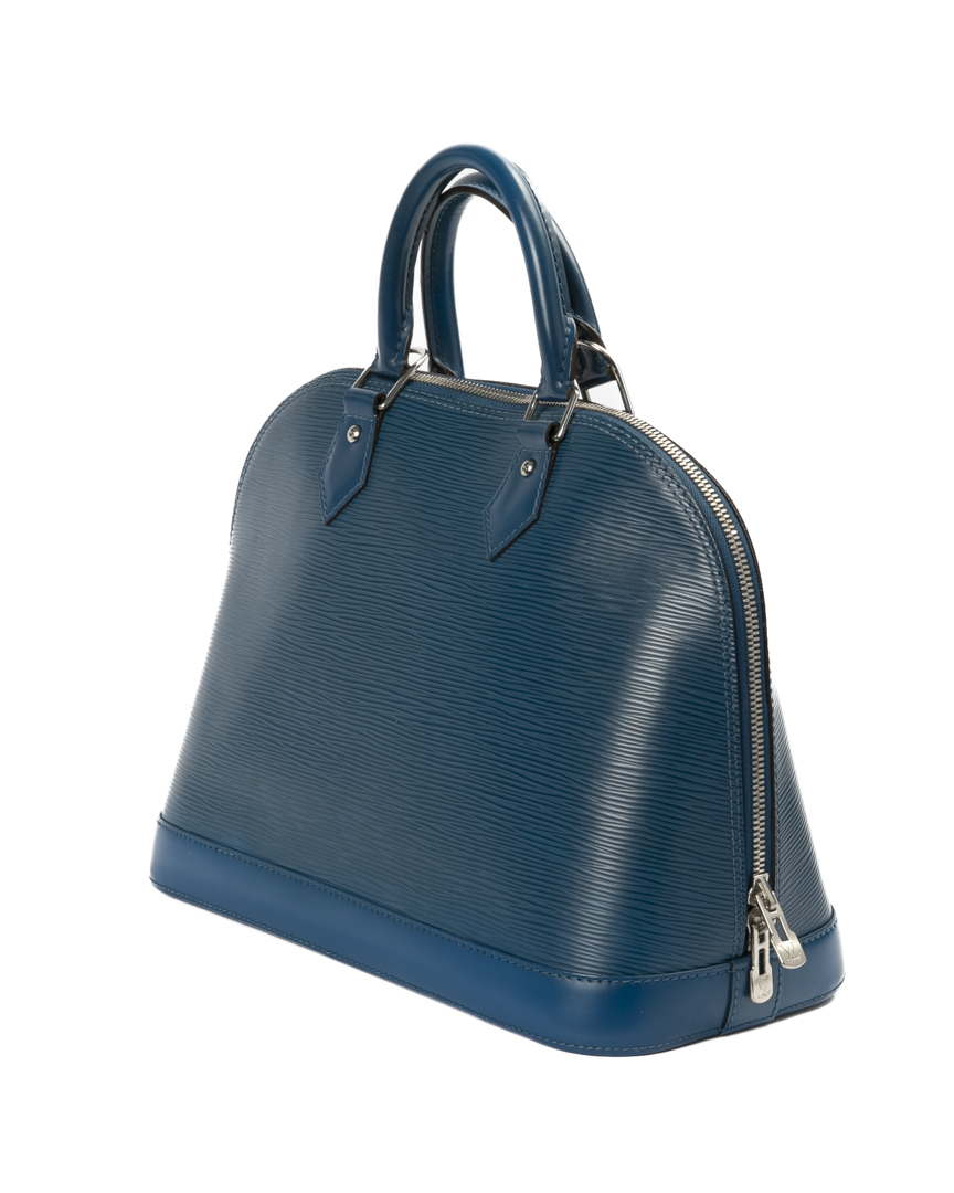 Alternative view of Louis Vuitton Alma PM Epi Blu