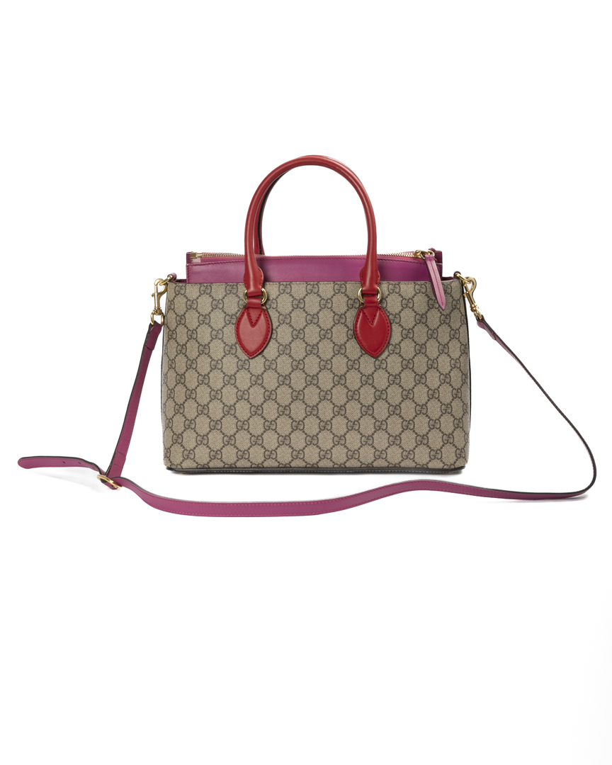 Gucci Convertible Linea A Medium GG Supreme Bicolor