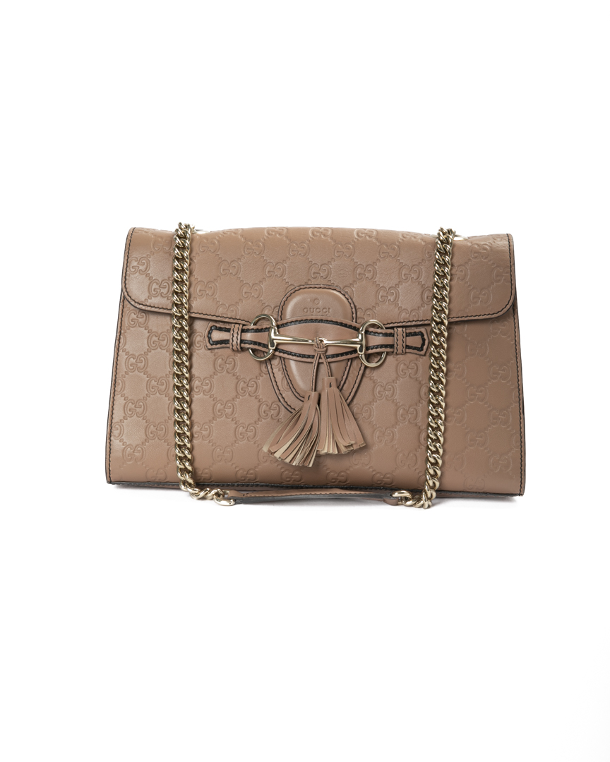 Gucci Emily Medium GG Guccissima Rosa