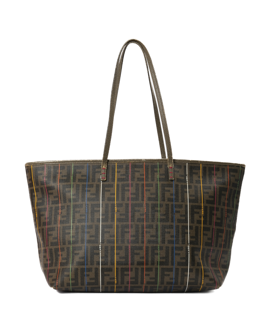 Fendi Roll Bag Medium Multicolor Marrone