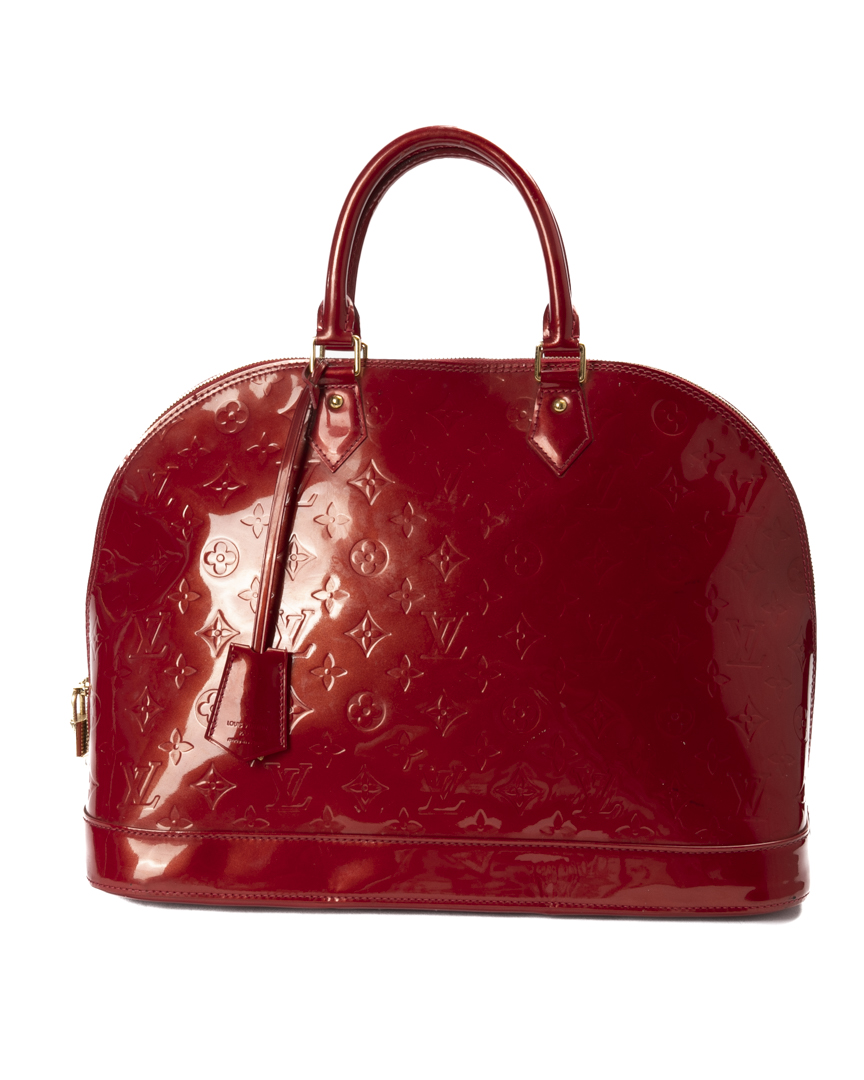 Louis Vuitton Alma GM Vernice Rossa