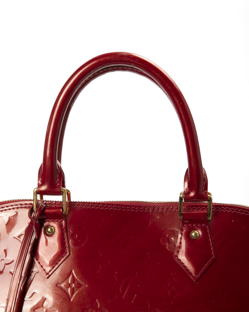 Alternative view of Louis Vuitton Alma GM Vernice Rossa