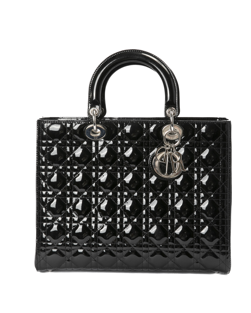 Dior Lady Large Vintage Cannage Nera