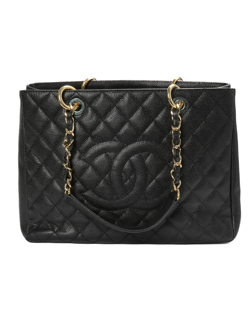 Chanel GST Medium Trapuntata Caviar Nera