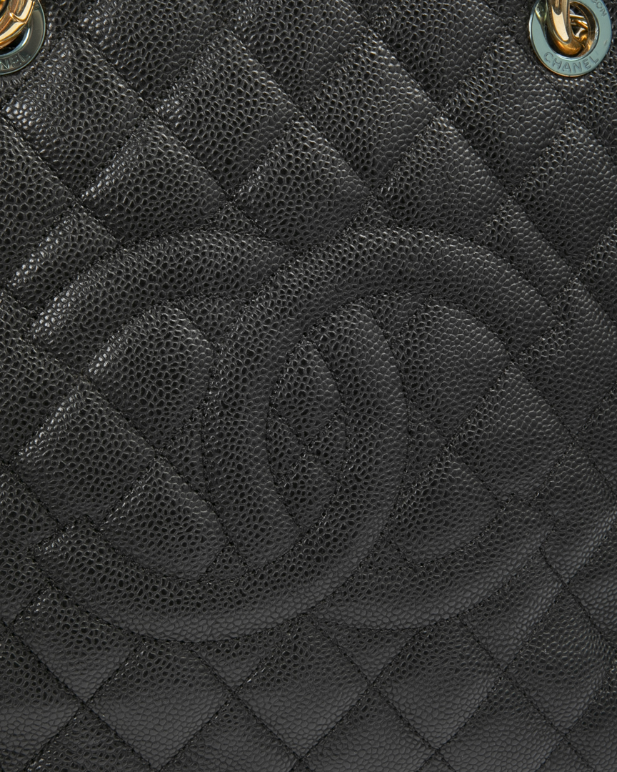 Alternative view of Chanel GST Medium Trapuntata Caviar Nera