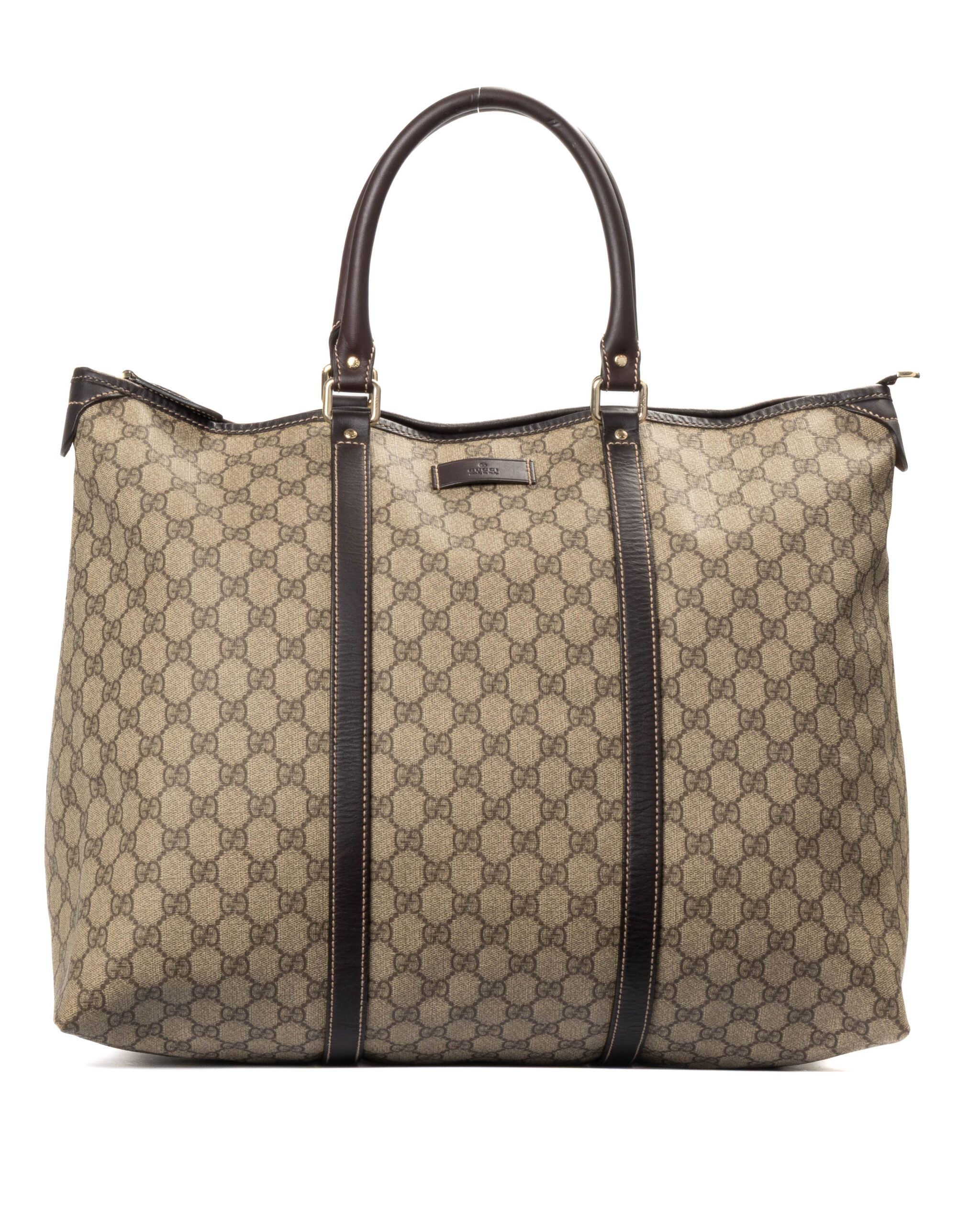 Gucci Tote Vertical Large GG Supreme Marrone