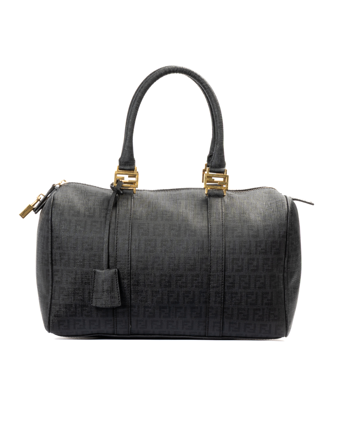 Fendi Boston Medium FF Logomania Nera