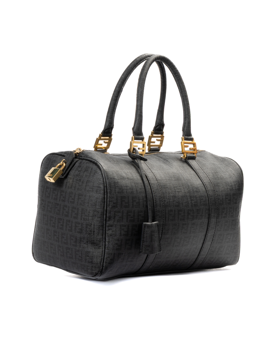 Alternative view of Fendi Boston Medium FF Logomania Nera