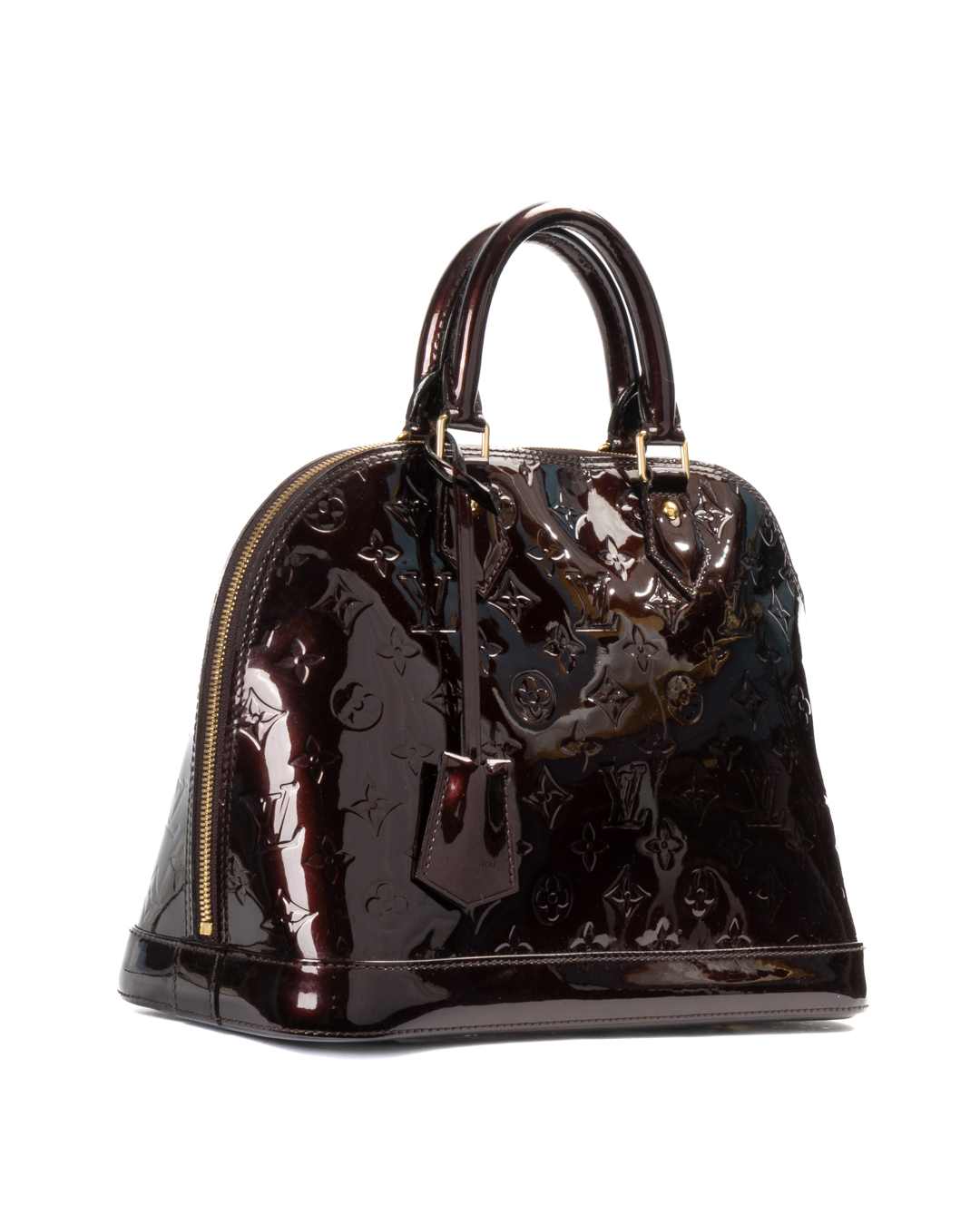 Alternative view of Louis Vuitton Alma PM Vernice Amaranto