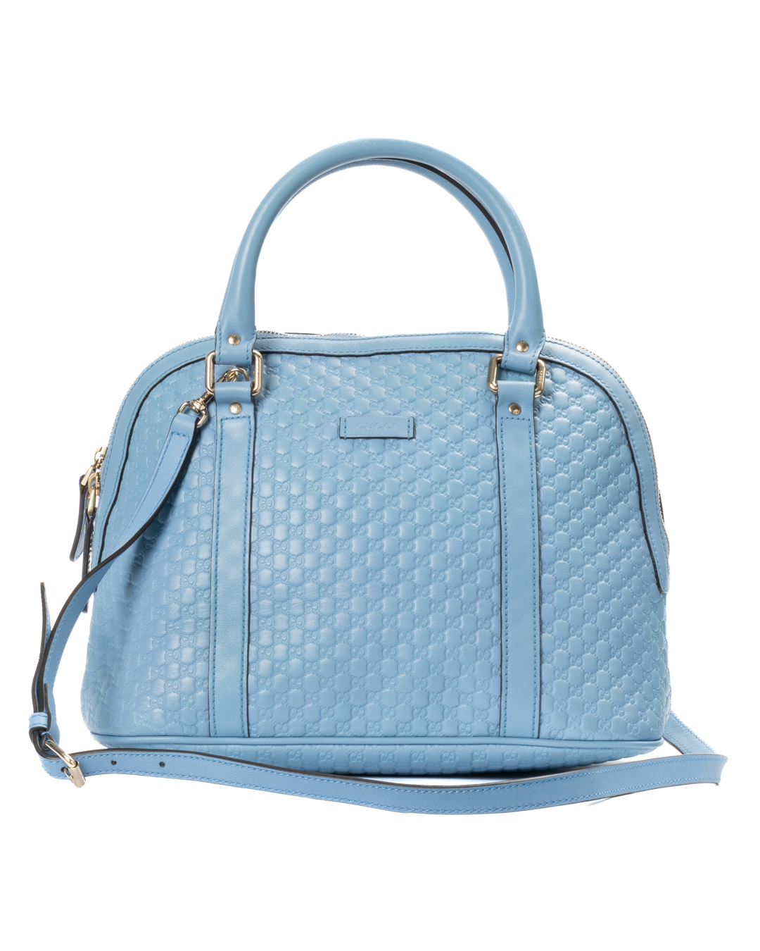 Gucci Dome Medium GG Microgussima Azzurra