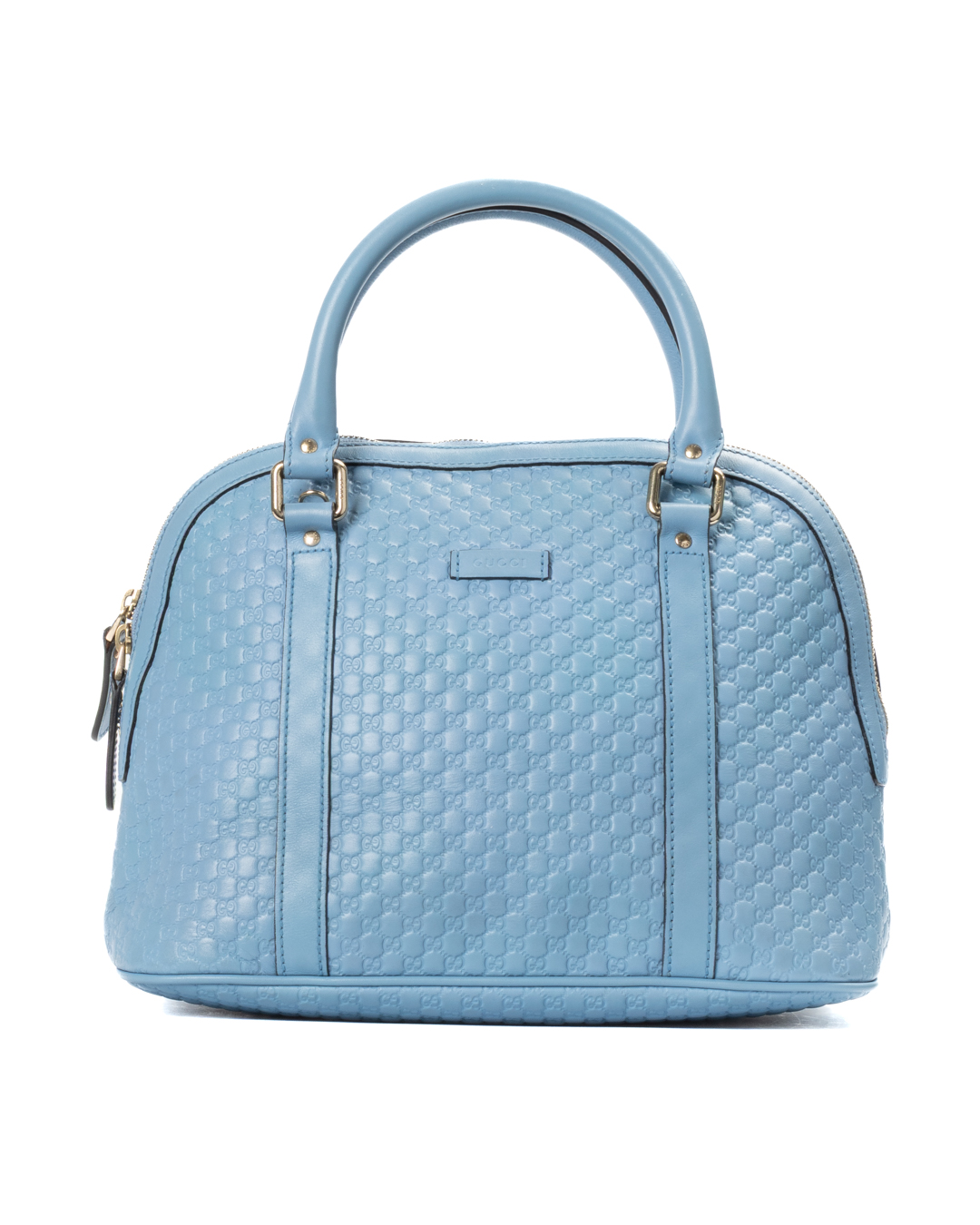 Alternative view of Gucci Dome Medium GG Microgussima Azzurra
