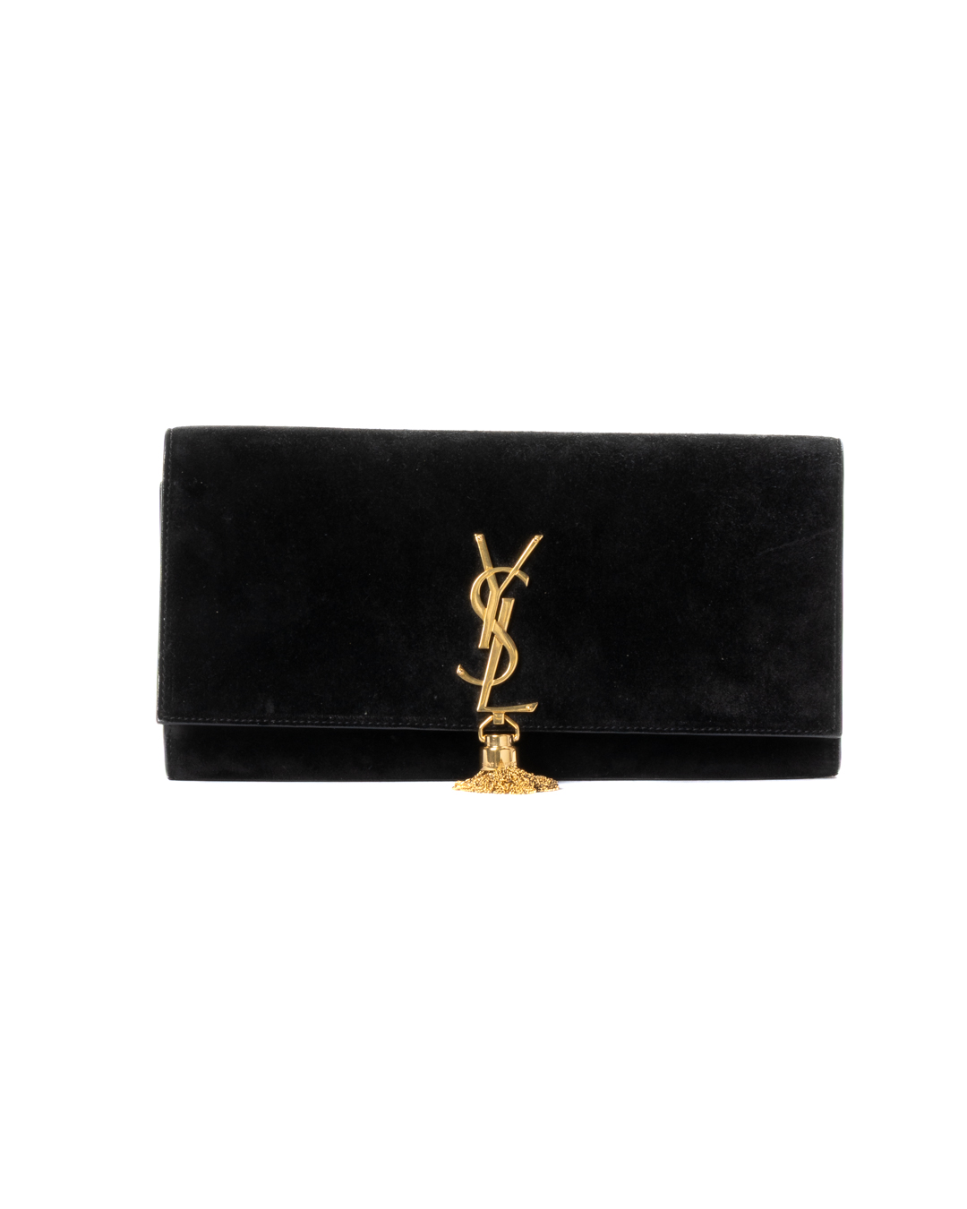 Saint Laurent Pochette Kate Medium Camoscio Nera