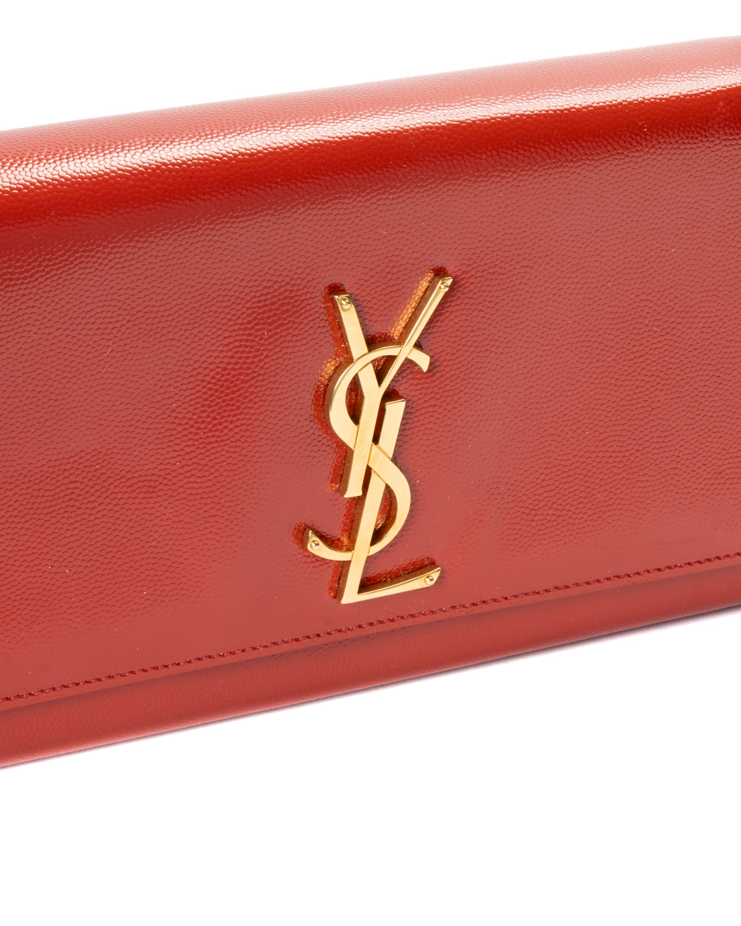 Alternative view of Saint Laurent Pochette Kate Medium Vernice Rossa