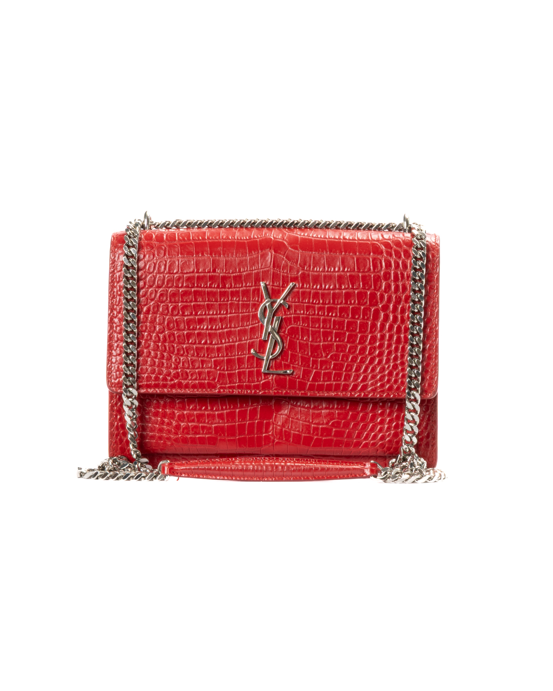 Saint Laurent Sunset Medium Cocco Rossa