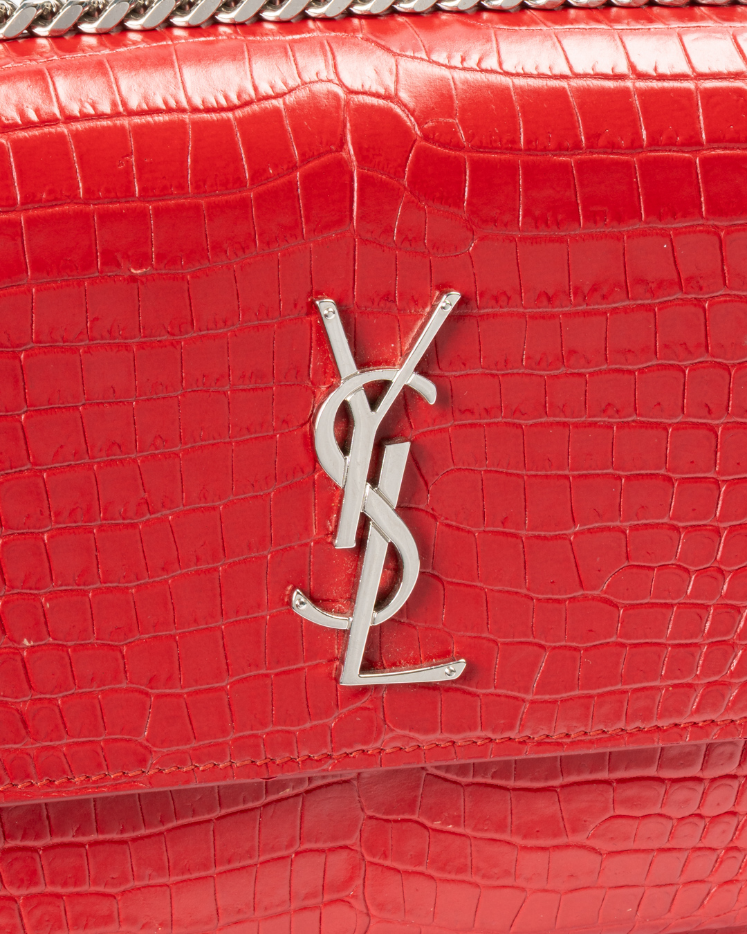 Alternative view of Saint Laurent Sunset Medium Cocco Rossa