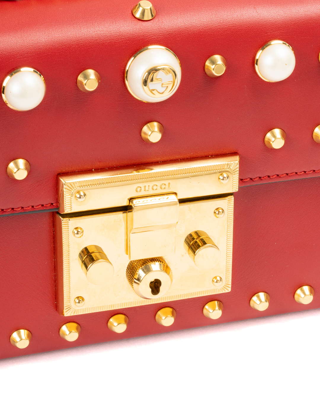 Alternative view of Gucci Padlock Pearl Small Rossa