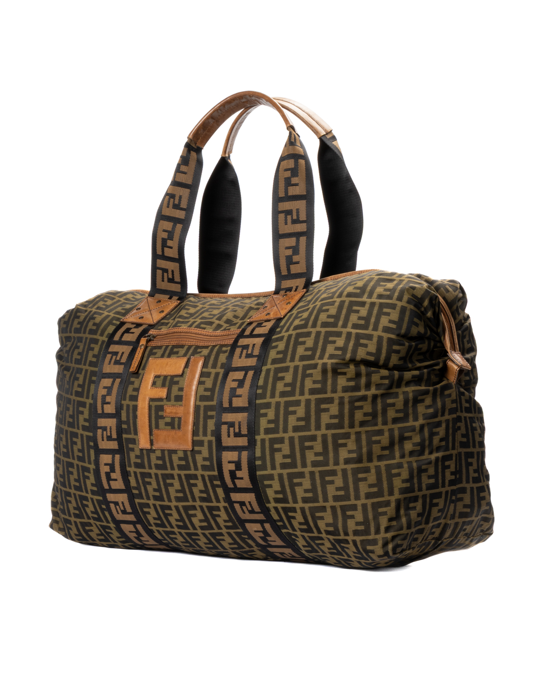 Alternative view of Fendi Shopper Tote Large FF Logomania Marrone