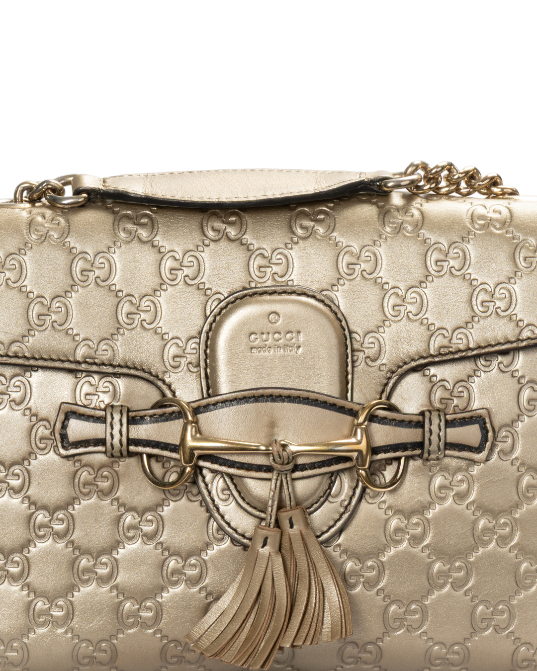 Alternative view of Gucci Emily Medium Laminata Oro