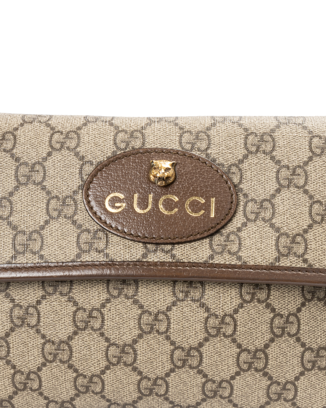 Alternative view of Gucci Marsupio Small Tiger GG Supreme Marrone
