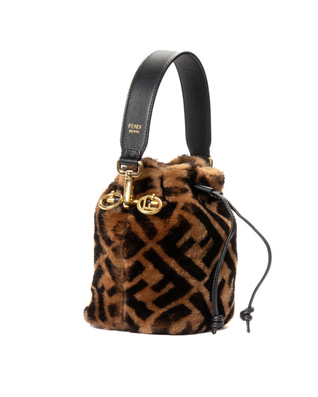 Alternative view of Fendi Mon Tresor Bucket Pelliccia Marrone