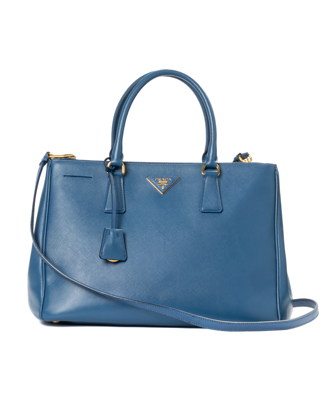 Prada Galleria Medium Saffiano Blu