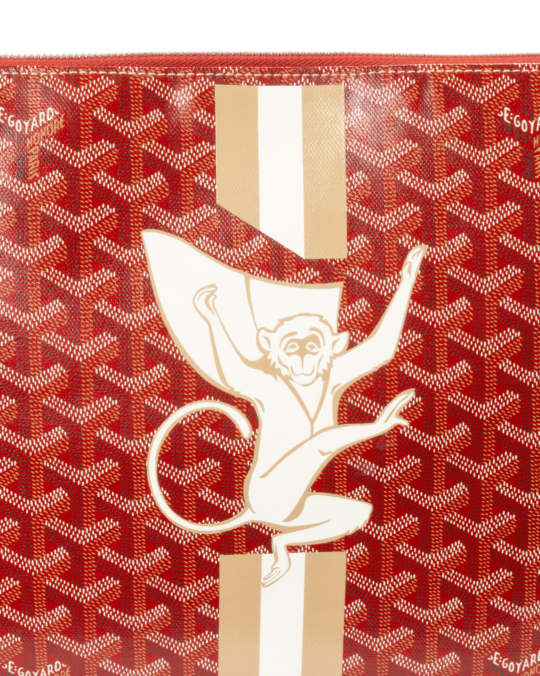 Alternative view of Goyard Clutch Medium Goyardine Rossa