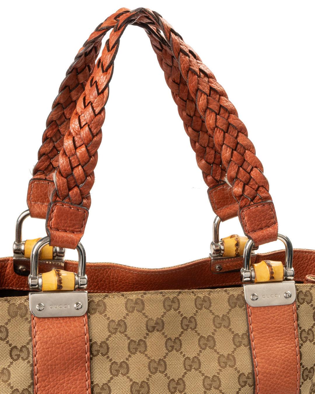 Alternative view of Gucci Shopper Tote Bamboo Medium Arancione